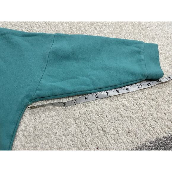 TYAKASHA Teal Blue Sweatshirt Pullover Snowman Women's OS RARE! - Picture 6 of 11